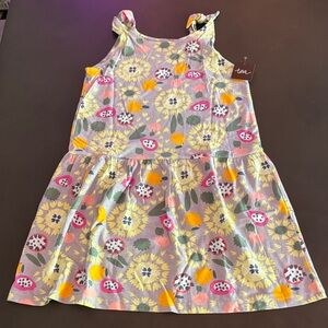 Tea Collection Kids Dress - Pink and Yellow Floral